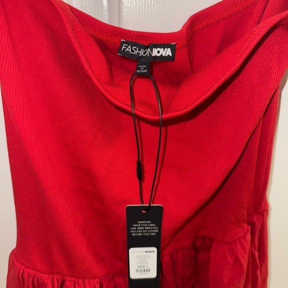 Fashion Nova Vibrant Red Dress - Picture 2 of 6